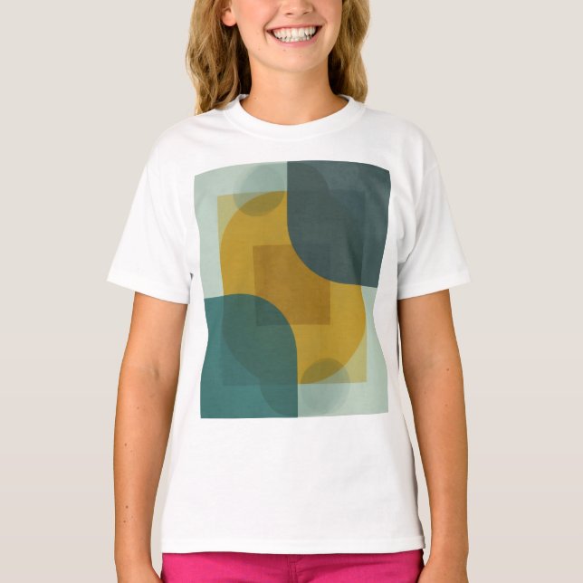 Dynamic Geometric Overlap T-Shirt (Vorderseite)