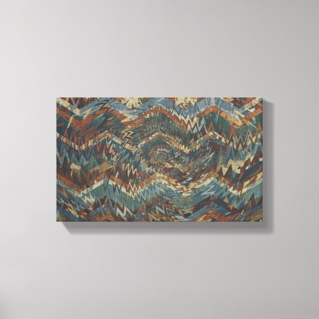 Dynamic Geometric Pattern Wall Art Leinwanddruck (Vorderseite)