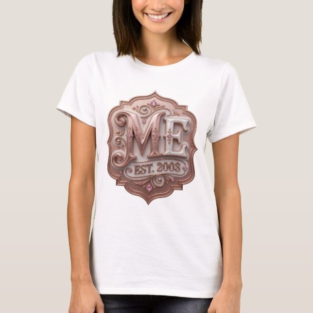 Dynamic Gold ABSTRACTE KUNST Moderne Gestaltung T-Shirt (Vorderseite)