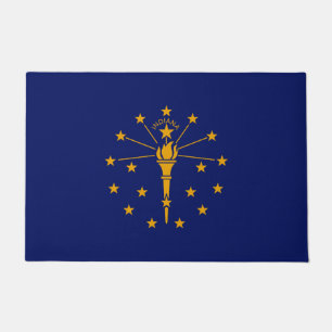 Dynamic Indiana State Flag Graphic on a Fußmatte