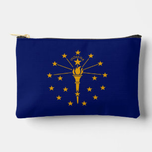 Dynamic Indiana State Flag Graphic on a Zubehörtasche