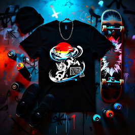 Dynamic Japanese Soccer Cat for sports fan gifts Tri-Blend Shirt