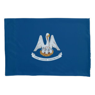 Dynamic Louisiana State Flag Graphic auf einer Kissenbezug
