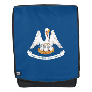 Dynamic Louisiana State Flag Graphic auf einer Rucksack