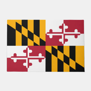 Dynamic Maryland State Flag Graphic on a Fußmatte