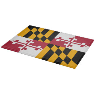 Dynamic Maryland State Flag Schneidebrett