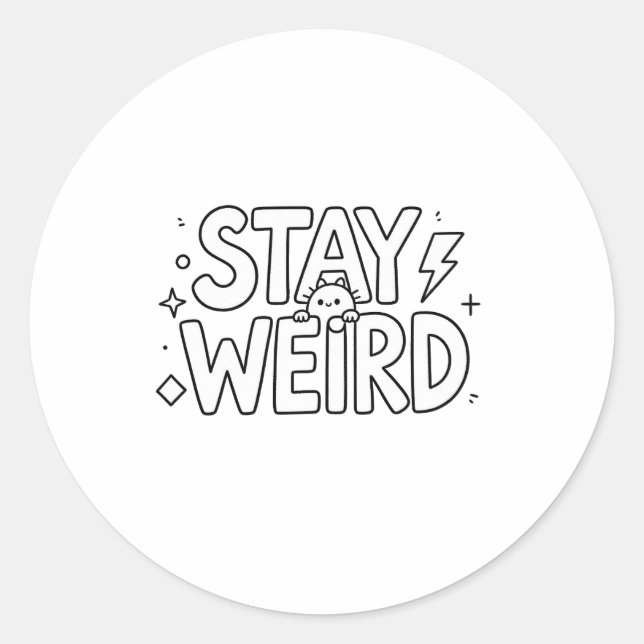 Dynamic Running Robot Keep Moving Sticker (Vorderseite)