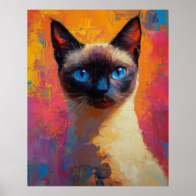 Dynamic Siamese Painting Poster (Vorne)