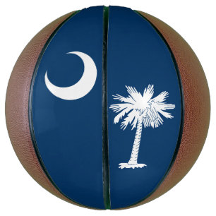 Dynamic South Carolina State Flag Graphic Basketball