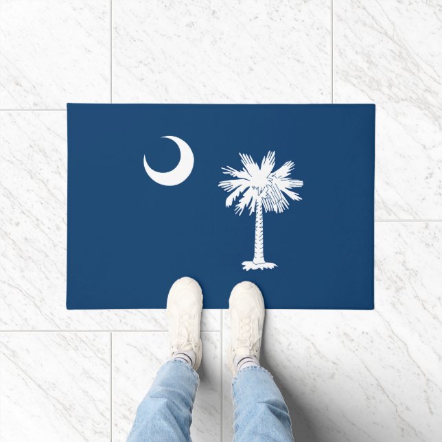 Dynamic South Carolina State Flag Graphic Fußmatte (Indoor)