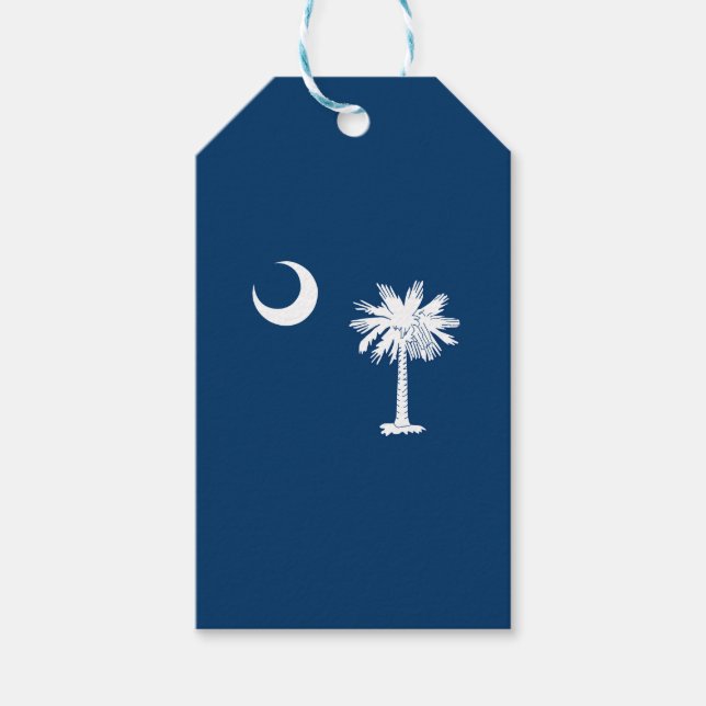 Dynamic South Carolina State Flag Graphic Geschenkanhänger (Vorderseite)