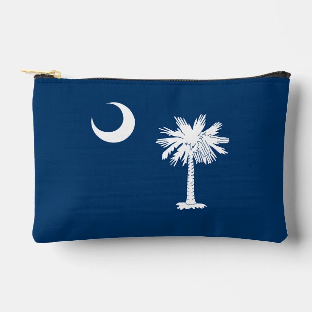 Dynamic South Carolina State Flag Graphic on a Zubehörtasche (Vorderseite)