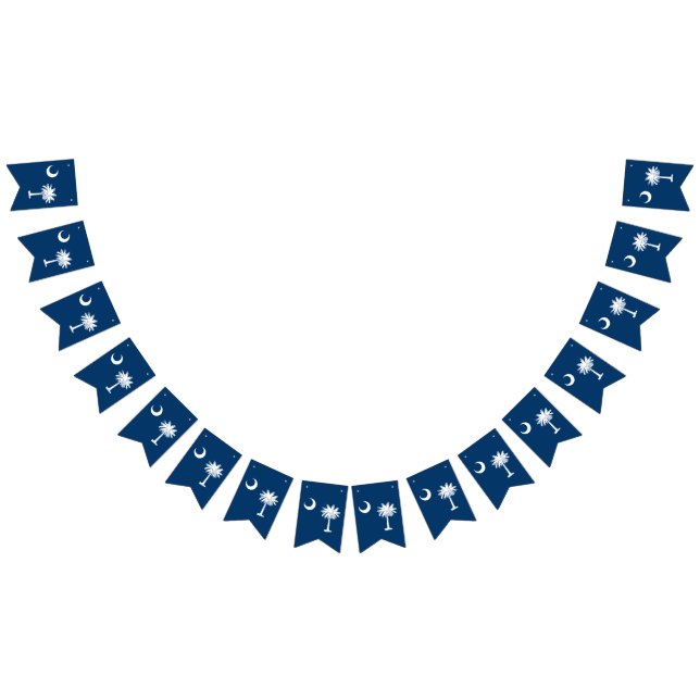 Dynamic South Carolina State Flag Graphic Wimpelkette (Alle)