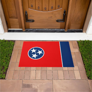 Dynamic Tennessee State Flag Graphic on a Fußmatte