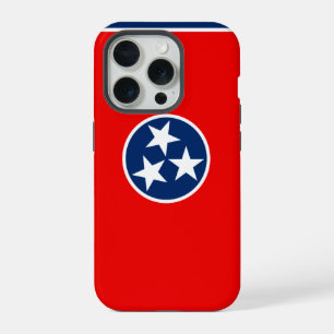 Dynamic Tennessee State Flag Graphic on a iPhone 15 Pro Hülle