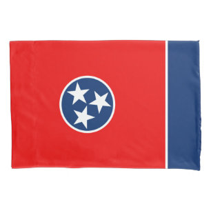 Dynamic Tennessee State Flag Graphic on a Kissenbezug