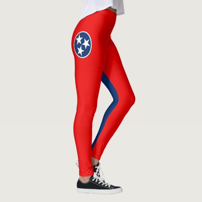 Dynamic Tennessee State Flag Graphic on a Leggings (Rechts)