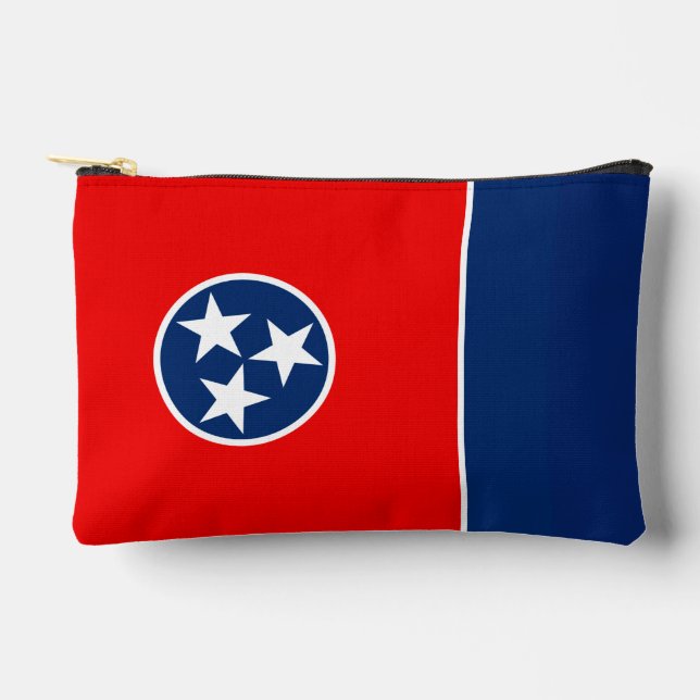 Dynamic Tennessee State Flag Graphic on a Zubehörtasche (Vorderseite)