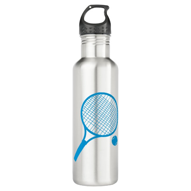 Dynamic Tennis Racket & Ball Edelstahlflasche (Vorderseite)