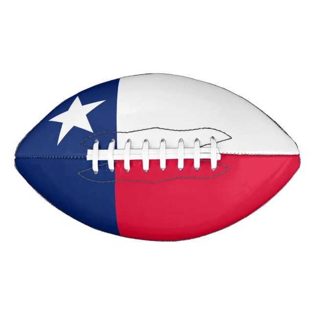 Dynamic Texas State Flag Graphic on a Football (Vorderseite)