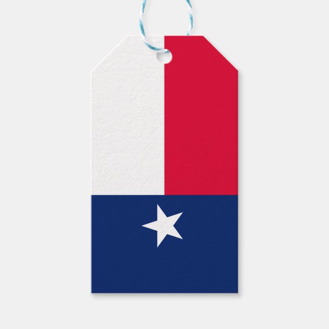 Dynamic Texas State Flag Graphic on a Geschenkanhänger (Vorderseite)
