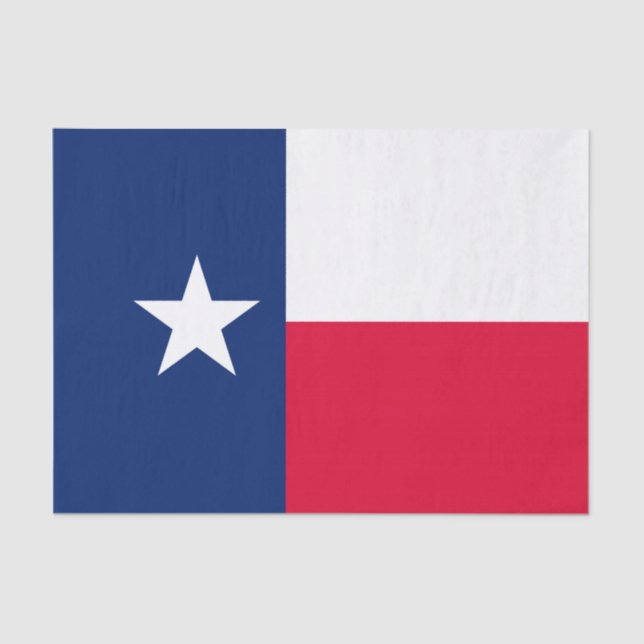 Dynamic Texas State Flag Graphic on a Seidenpapier (Vorderseite)