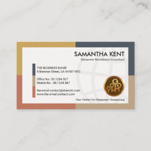 Dynamic White Global Manpower Labour Consultant Visitenkarte