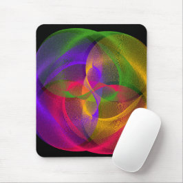 Dynamik geometrischer Glossy Circular Mouse Pad Mousepad