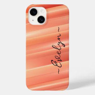 Dynamiklinien des Orangen Farbverlaufs Eleganter N Case-Mate iPhone 14 Hülle