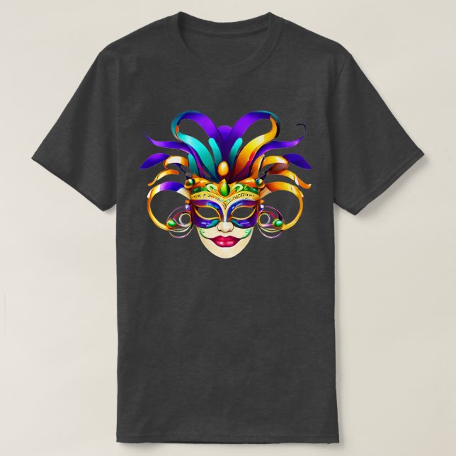 Dynamisch für Mardi Gras Revelry TShirt (Design vorne)