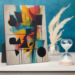 Dynamische Abstrakt Geometrische Kunst Fotoplatte