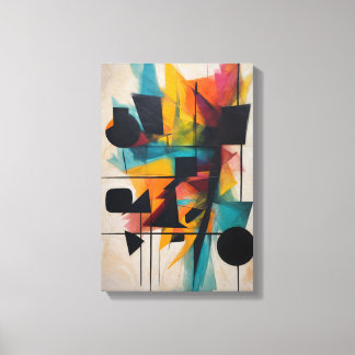 Dynamische Abstrakt Geometrische Kunst Leinwanddruck