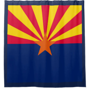 Dynamische Arizona-Staats-Flaggen-Grafik auf a Duschvorhang