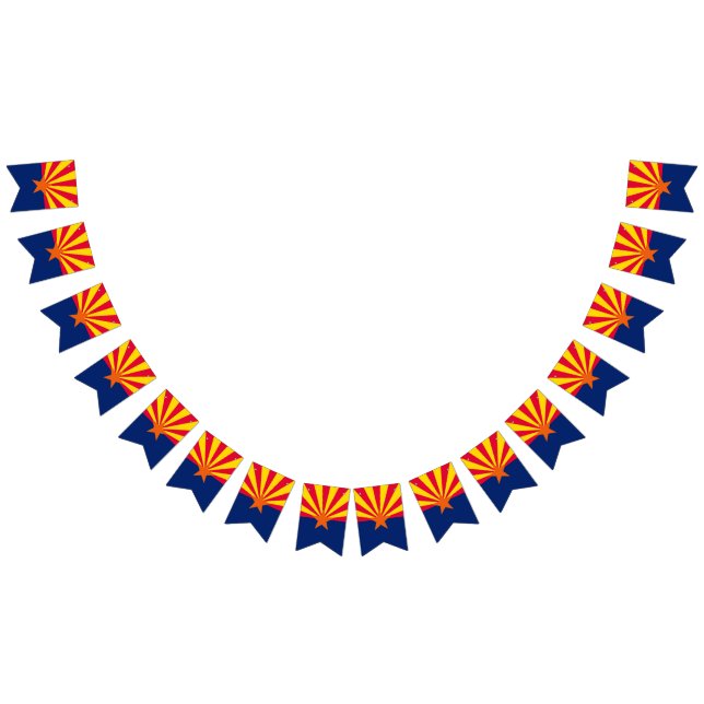 Dynamische Arizona-Staats-Flaggen-Grafik auf a Wimpelkette (Alle)