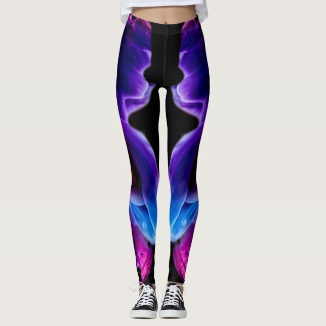 Dynamische Drucke Leggings (Vorderseite)