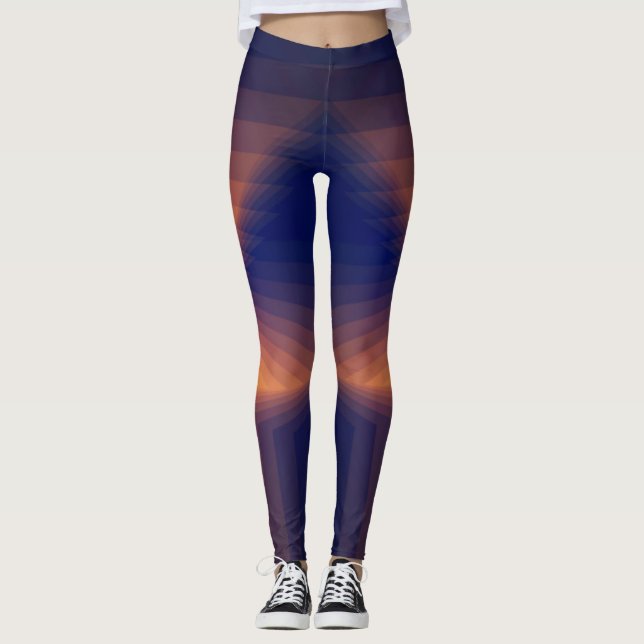 Dynamische Drucke Leggings (Vorderseite)