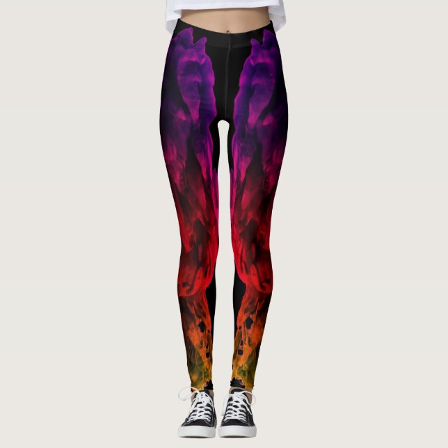 Dynamische Drucke Leggings (Vorderseite)
