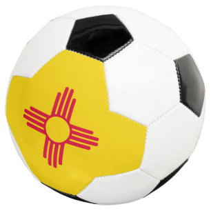 Dynamische Flag-Grafik des Staates New Mexiko auf Fußball