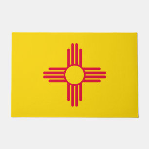 Dynamische Flag-Grafik des Staates New Mexiko auf Fußmatte