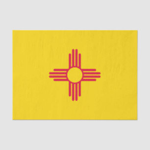 Dynamische Flag-Grafik des Staates New Mexiko auf Seidenpapier