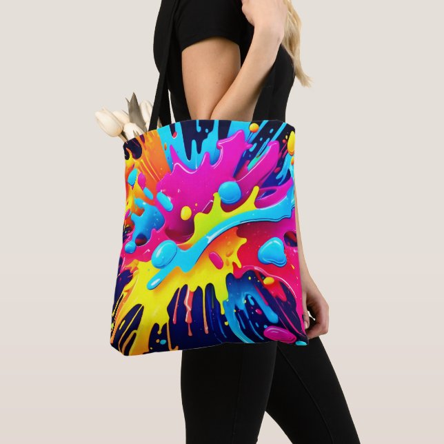 Dynamische fluoreszierende Farbstreifen (Von Nahem)