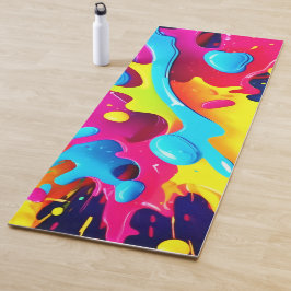 Dynamische fluoreszierende Farbstreifen Yogamatte