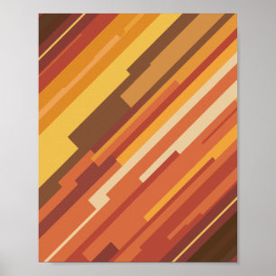 dynamische geometrische Streifen Poster