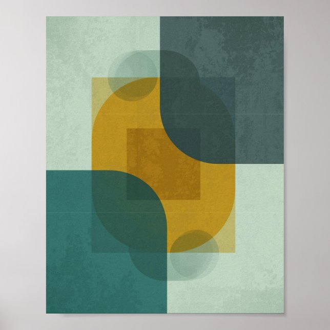 Dynamische geometrische Überlappung Poster (Vorne)