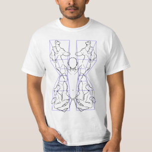 Dynamische Hände und Abstrakte Gesichtskunst T-Shirt