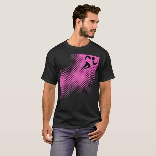 Dynamische Lauf-Sportarten  T-Shirt (Vorne ganz)