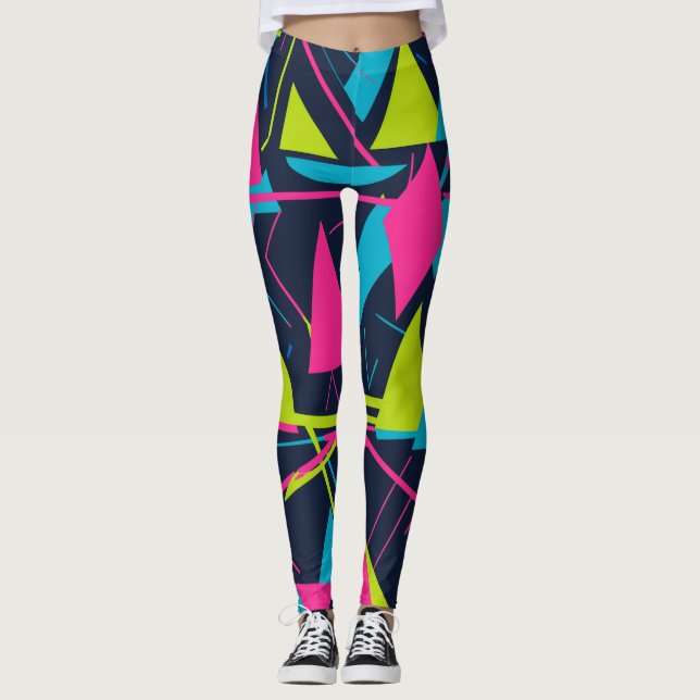 Dynamische Linien Leggings (Vorderseite)