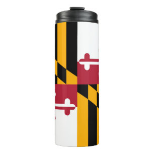 Dynamische Maryland-Staats-Flaggen-Grafik auf a Thermosbecher