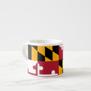 Dynamische Maryland-Staatsflagge Espressotasse