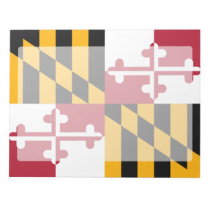 Dynamische Maryland-Staatsflagge Notizblock